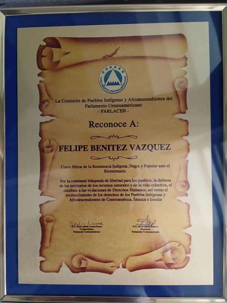 Parlacen reconoce a Felipe&nbsp;Benitez